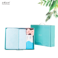 非草非木 毛巾浴巾礼盒套装细纤维吸水浴巾毛巾 雪绒4件套 FM-3080(盒)