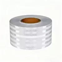 衡雁骏兴 反光胶带白色晶彩格 10cm*30m 卷