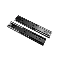 鸣扬一赫 抽屉滑道 黑钢/8寸20cm/三节/阻尼缓冲款 副
