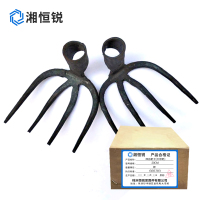 湘恒锐 耙子整体 手工锻造四齿 翻土 耙石 不带把 20cm 个