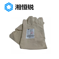 湘恒锐 帆布手套 双层 加厚 双