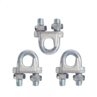 依诺九吉 镀锌钢丝绳卡扣U型夹锁卡头猫爪扣 多型号 个