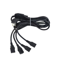 钟伯 携带型短封线 一拖三/四头带夹 个