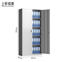 上轩成美文件柜铁皮柜对开门1.8m台