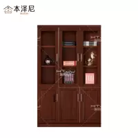 本泽尼 三门书柜 油漆书柜 HTFMD-12420 1200*400*2000mm 组