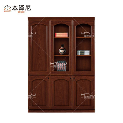 本泽尼 书柜 三门油漆柜 HTFMD-YQ03 1350*420*2000mm 组