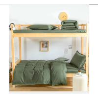 广临 军绿色全棉床品三件套 D2 单位:套