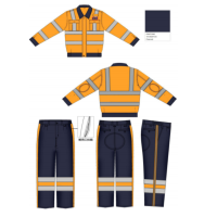 哈卓美 高可视性警示防护服装套装 定制 套