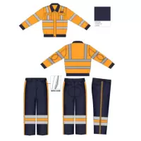 哈卓美 高可视性警示防护服装套装 定制 套