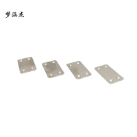 梦涵杰不锈钢一字180度直片固定连接件 角码 4孔直片38*60mm 个