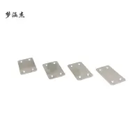 梦涵杰不锈钢一字180度直片固定连接件 角码 4孔直片38*60mm 个