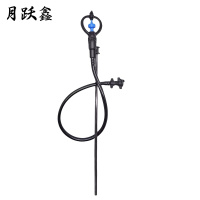 月跃鑫 地插喷头 4分蓝圆式90cm接水带 套