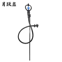 月跃鑫 地插喷头 4分蓝圆式90cm接水带 套