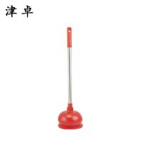 津卓 马桶吸皮搋子马桶管道疏通器 红色 个