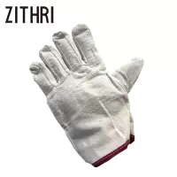 ZITHRI 帆布手套 白甲布 双