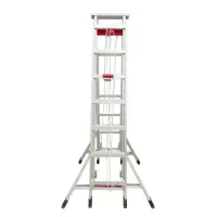 鑫睿辉 铝合金伸缩人字梯子4M 收2.3米升3.5米 台