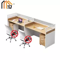 汐 屏风办公桌E字型张