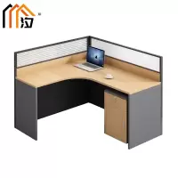 汐 屏风办公桌L型张