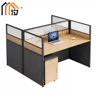 汐 屏风办公桌双人张