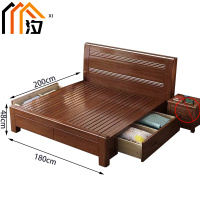 汐 实木床1.8米张