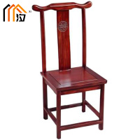 汐 餐椅 红木色把