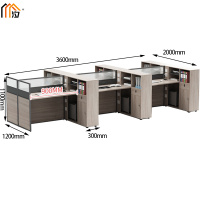 汐 屏风工位 六人位张