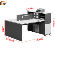 汐 屏风办公桌 双人位张
