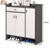 汐 木质鞋柜 三门 个