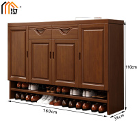 汐 木质鞋柜 四门 个