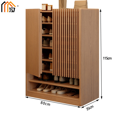 汐 鞋柜 原木色 个