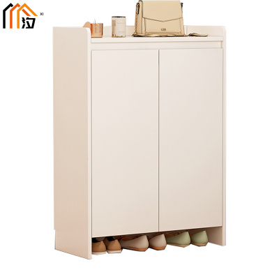 汐 木质鞋柜 暖白色 个