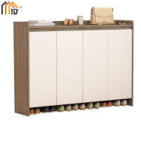 汐 木质鞋柜 四门 个