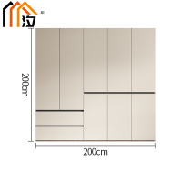 汐 衣柜 五门两抽 台
