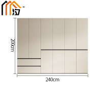 汐 衣柜 六门两抽 台