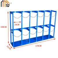 汐气瓶固定防倾倒装置钢瓶支架六瓶个