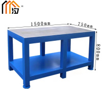 汐 重型钳工操作台 工具桌双层张