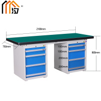 汐重型钳工操作台 工具桌210cm张