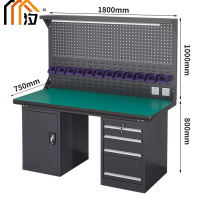 汐重型钳工操作台 工具桌180cm张
