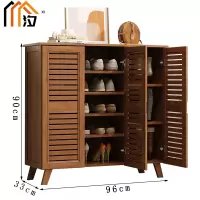 汐木质鞋柜三门个