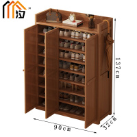 汐木质鞋柜九层个