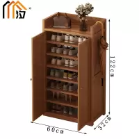 汐木质鞋柜八层个
