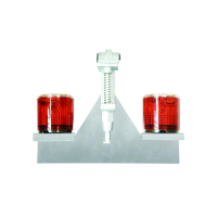 古韵家 GYJ-2700 3.7V 2*0.4W IP65 10HZ LED 太阳能警示灯(计价单位:盏) 红色