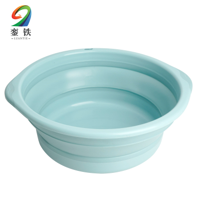 銮铁折叠洗漱盆蓝色个