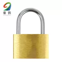 銮铁铜挂锁25mm通开把