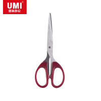 悠米 经典办公剪刀 小号 B01001R 红 160mm 5把装
