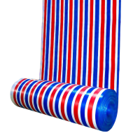 XD JX.XINGDIAN 双面覆膜彩条布 加厚 5*50米 /卷