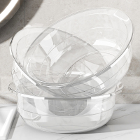 新款透明脸盆加厚塑料洗脸盆洗衣服洗菜盆子学生宿舍洗脚盆小面盆