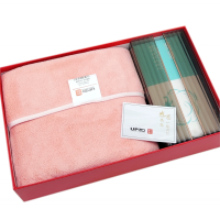 优品尚竹UPZO微米浴巾小盖毯套装WM-319