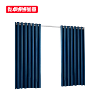 娄卓婷婷如意 简约卧室遮阳遮光隔热防晒客厅流星麻布窗帘 LZ-PF04 平方米(含轨道罗马杆等配件)