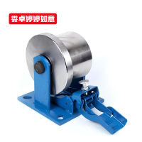 娄卓婷婷如意 单边钢轮滑轮走行轮(带刹车) 100*80mm带支架 个